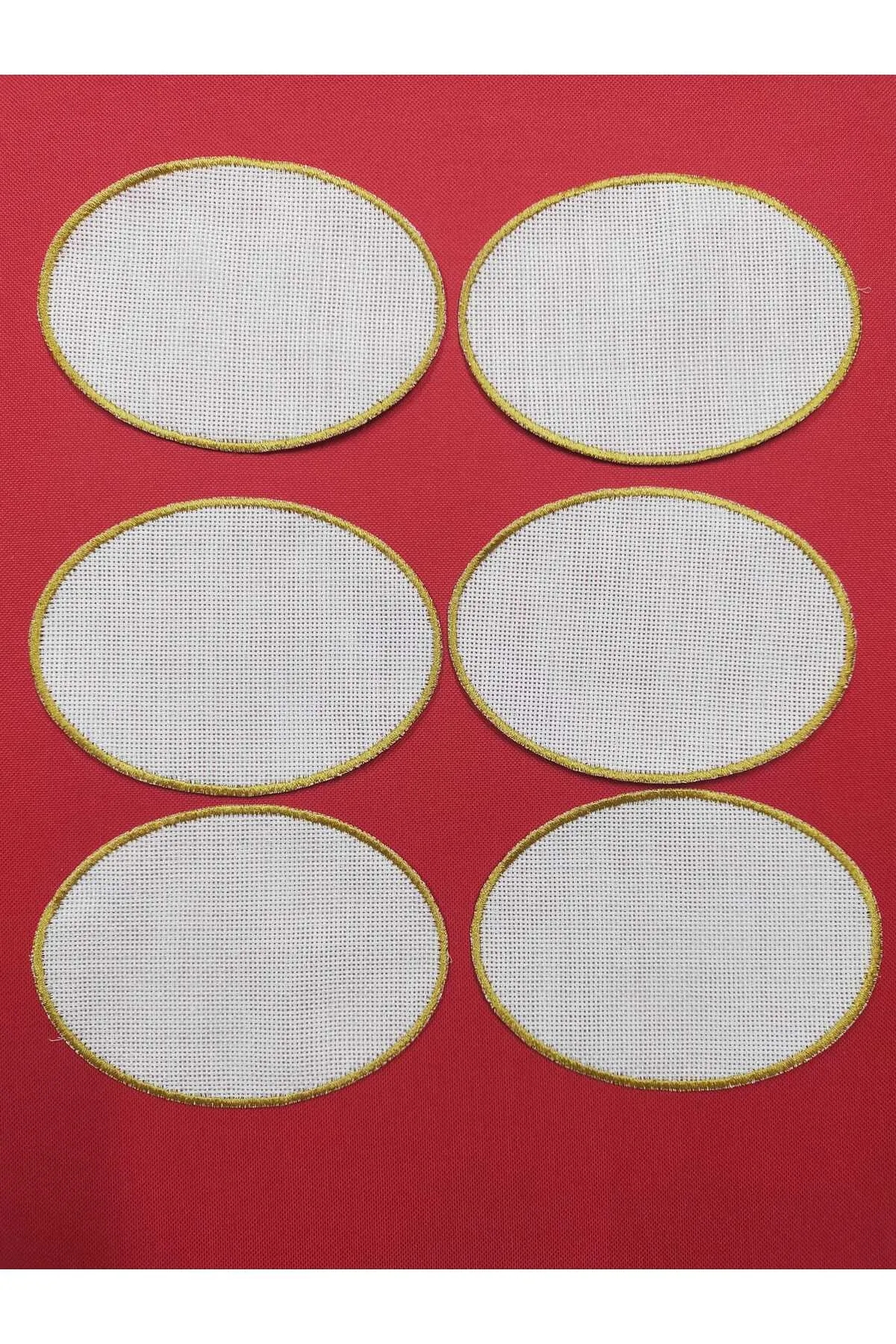 OVAL GOLD SUNUM PEÇETESİ- 6 ADET  -