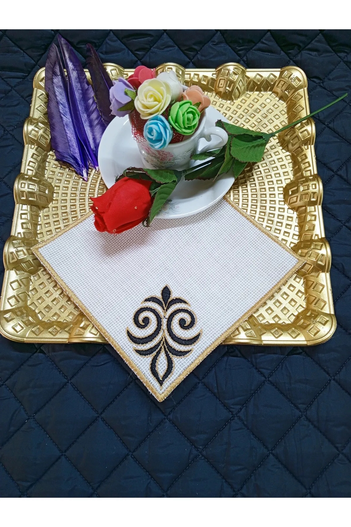 MARAŞ 1 EKRU SUNUM PEÇETESİ 6 ADET - 6 ADET  -