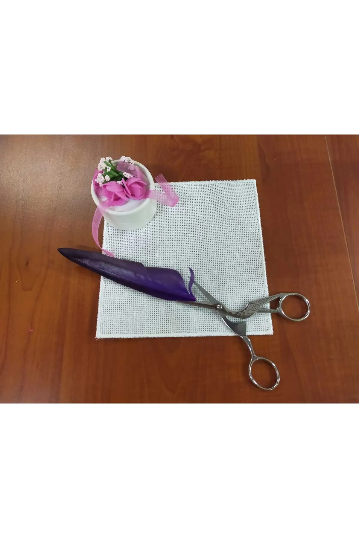 KARE EKRU SUNUM PEÇETESİ - 6 ADET  -