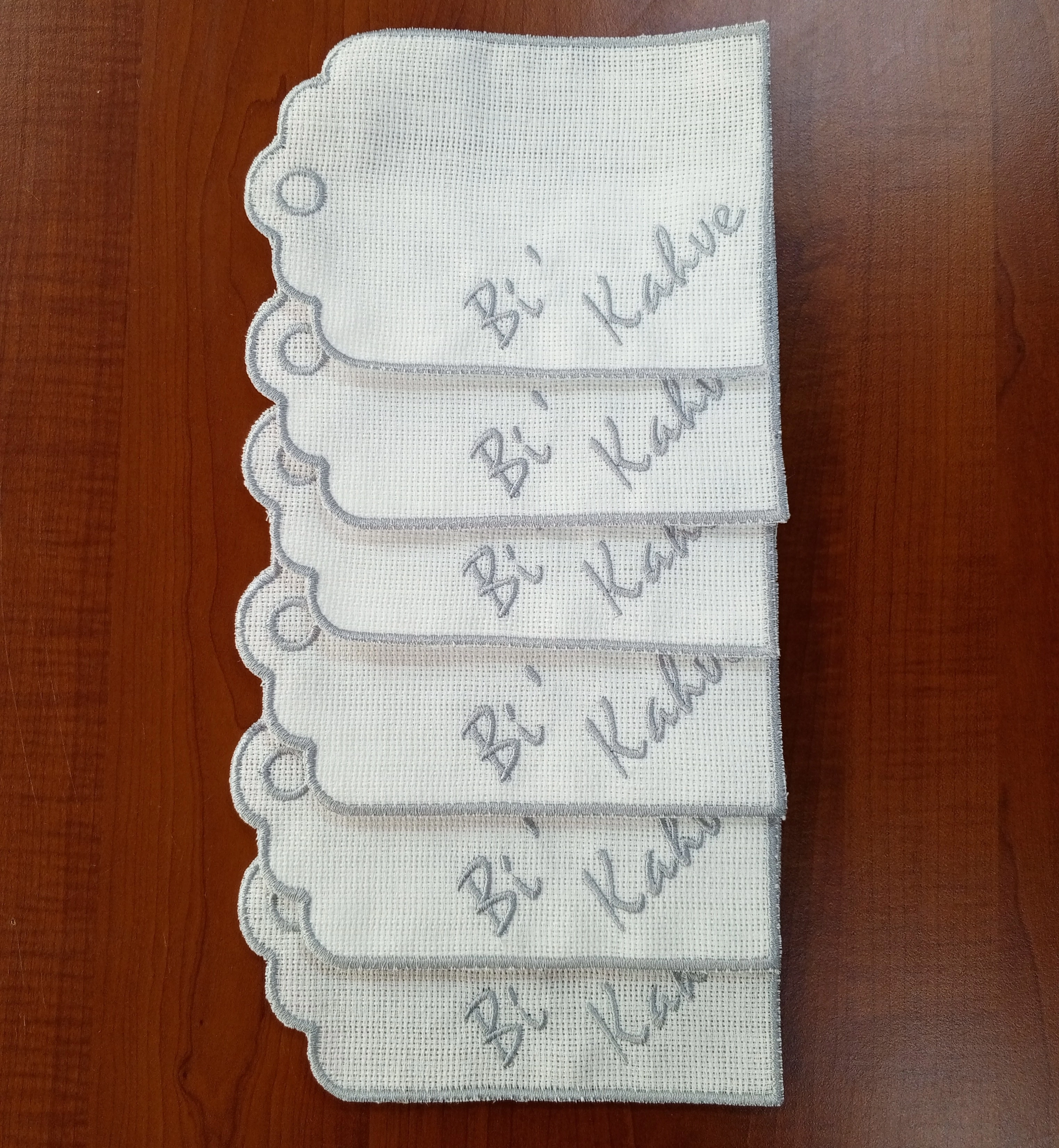 Bi’ Kahve Gümüş Linen Sunum Peçetesi