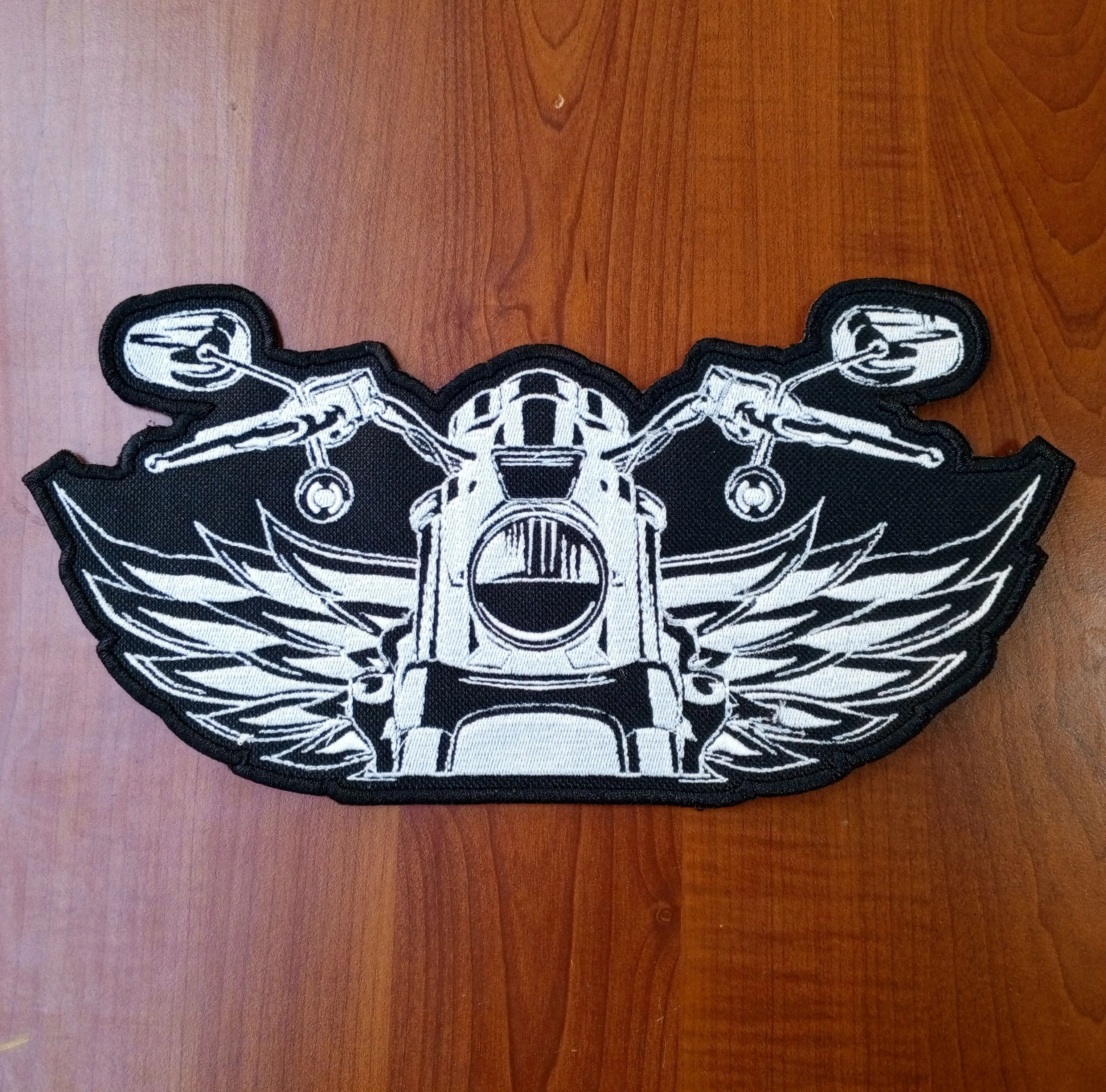 Kanatlı Chopper Motorcu Nakışı