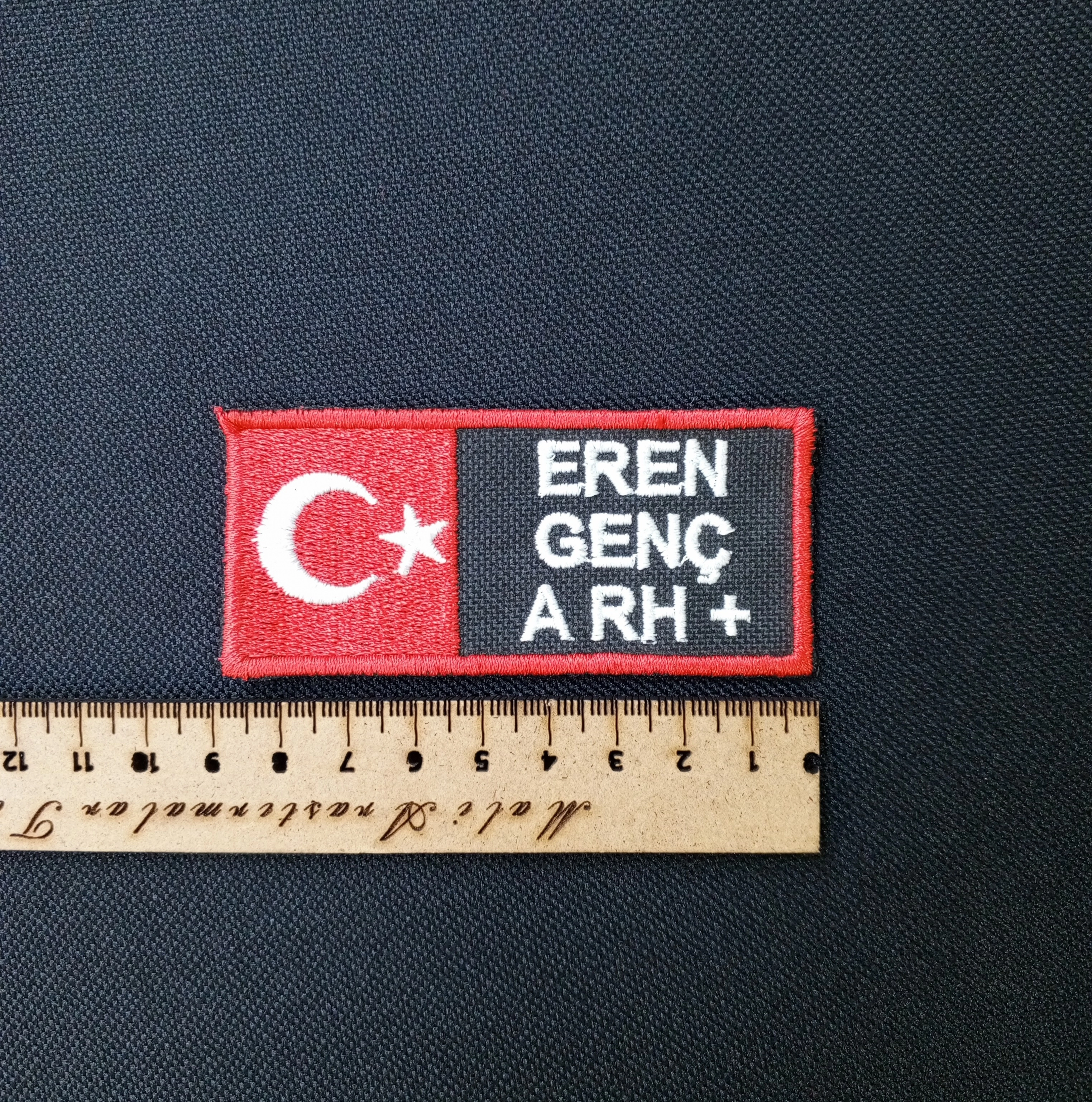 İsimlik 1 - Kan Grubu İsim Bayrak 4x9 cm
