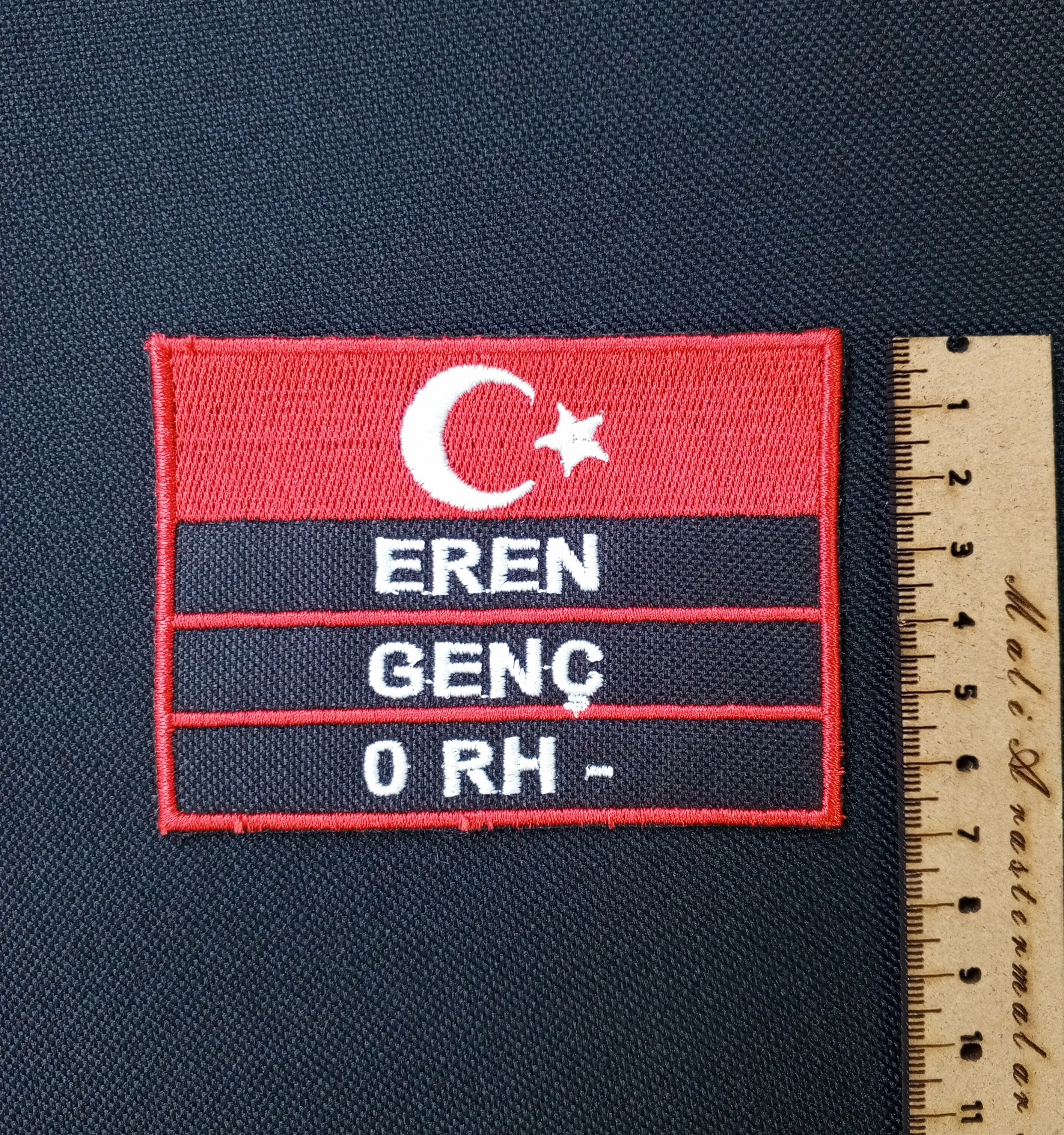 İsimlik 2 - Kan Grubu İsim Bayrak 10x7 cm