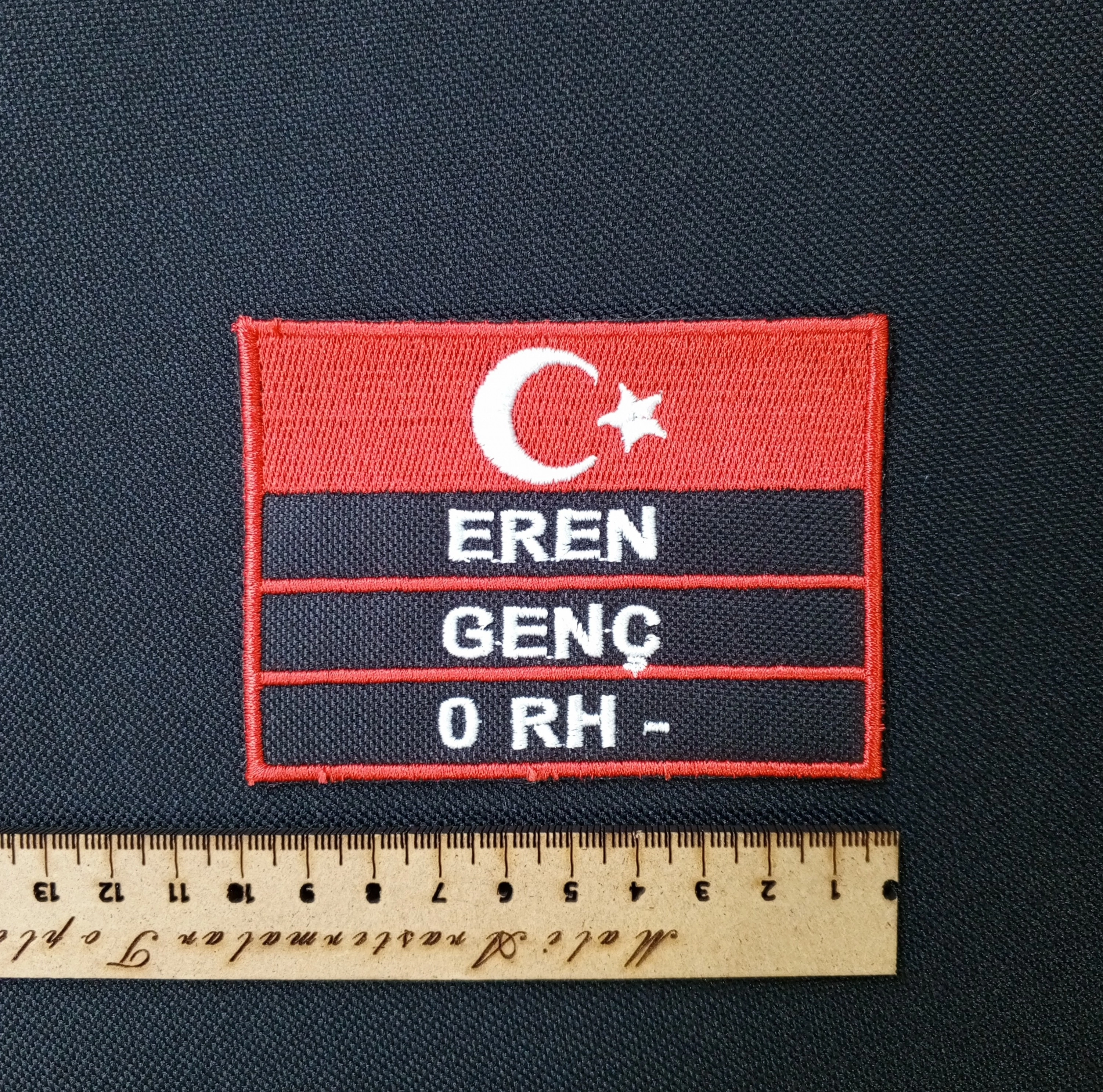 İsimlik 2 - Kan Grubu İsim Bayrak 10x7 cm