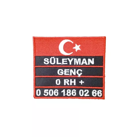 İsimlik  4 Satır isim Kan Grubu Numara