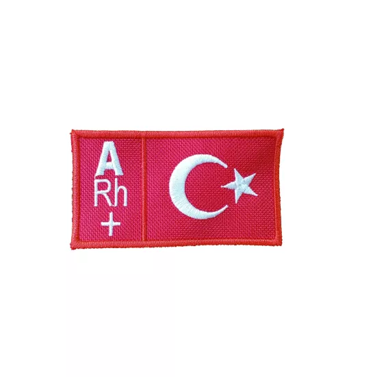 Türk Bayraklı A Rh+ Kan Grubu, Nakış Arma Patch