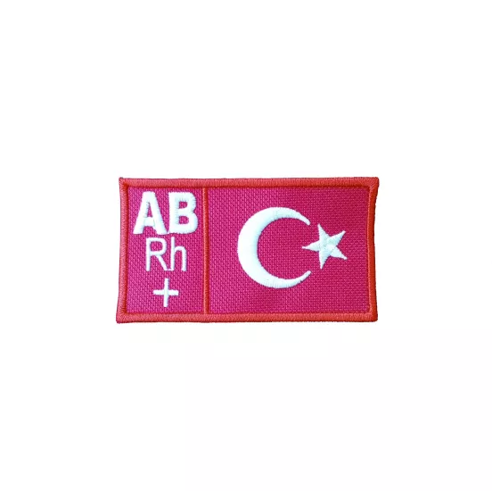 Türk Bayraklı AB Rh+ Kan Grubu, Nakış Arma Patch