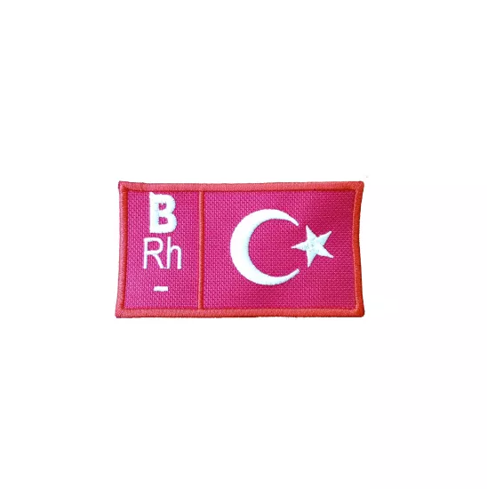 Türk Bayraklı B Rh- Kan Grubu, Nakış Arma Patch