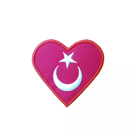 Kalpli Türk Bayrağı Nakış Arma, Patch